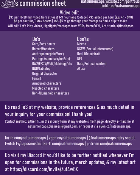 ToS info ToS info