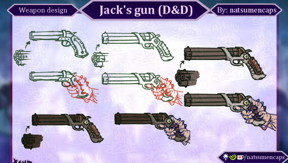 Weapon design sketch
